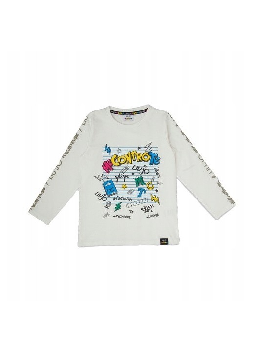 LiuJo KOSZULKA BLUZKA NA DŁUGI RĘKAW DLA DZIEWCZYNKI 4G1349 TX190