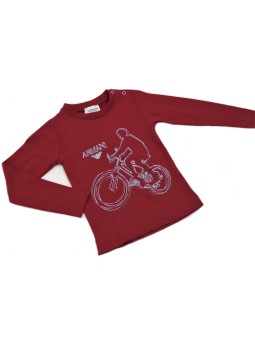 ARMANI JEANS BABY KOSZULKA BLUZKA BORDO AJ2