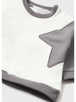 MAYORAL NEWBORN KOMPLET BLUZA  SPODNIE GWIAZDKI KOMPLET002