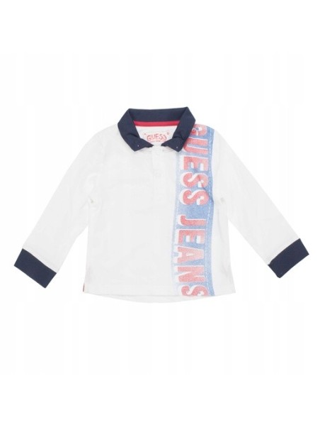 GUESS BLUZKA KOSZULKA POLO DLA CHŁOPCA NAPIS I73P00K5M20-A000