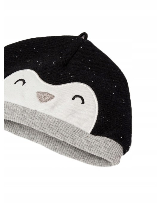 MAYORAL NEWBORN KOMPLET BLUZA  PÓŁŚPOSZKI  CZAPKA PINGWIN 2513