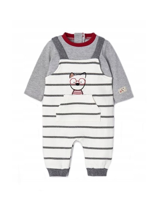 MAYORAL NEWBORN PAJAC PASKI SZARY KREMOWY 2648