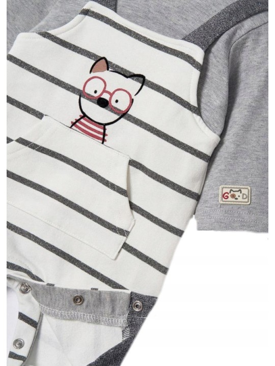 MAYORAL NEWBORN PAJAC PASKI SZARY KREMOWY 2648