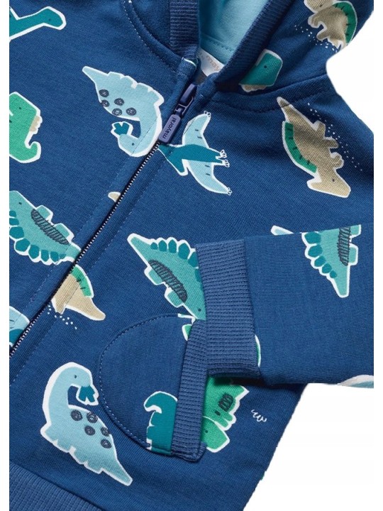 MAYORAL NEWBORN  KOMPLET DRES DLA CHŁOPCA BLUZA  Z KAPTUREM ROZPINANA KOSZULKA  SPODNIE 1892