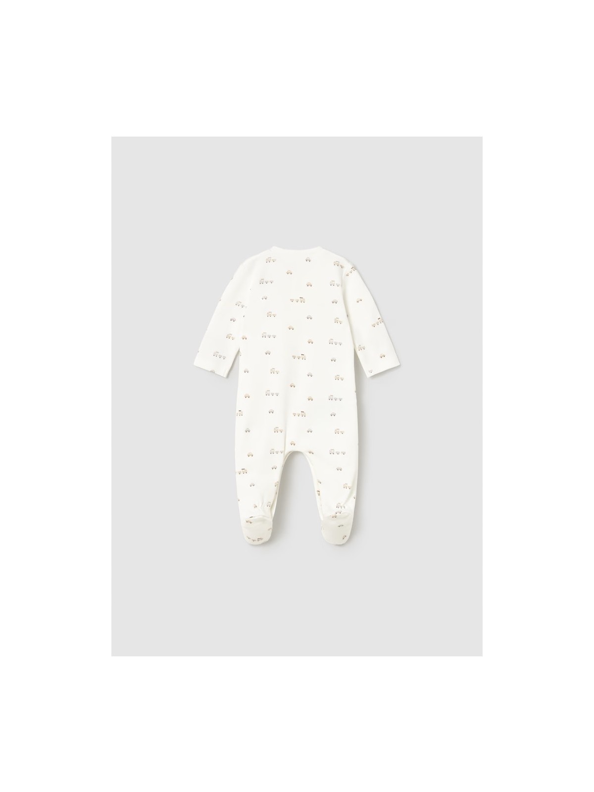 MAYORAL NEWBORN PAJAC ŚPIOCHY DLA CHŁOPCA KREMOWE W AUTKA PAJAC002