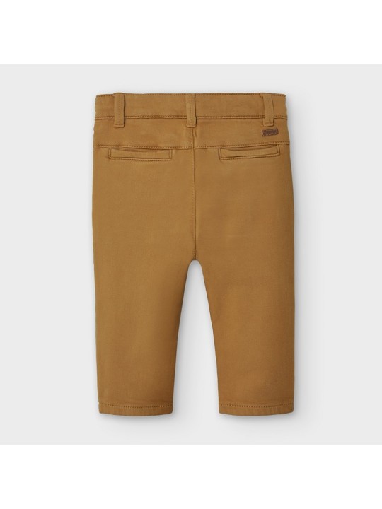 MAYORAL BABY SPODNIE MATERIAŁOWE DLA CHŁOPCA BRĄZOWE CHINO REGULAR 2581/74