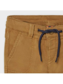 MAYORAL BABY SPODNIE MATERIAŁOWE DLA CHŁOPCA BRĄZOWE CHINO REGULAR 2581/74