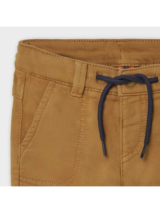 MAYORAL BABY SPODNIE MATERIAŁOWE DLA CHŁOPCA BRĄZOWE CHINO REGULAR 2581/74