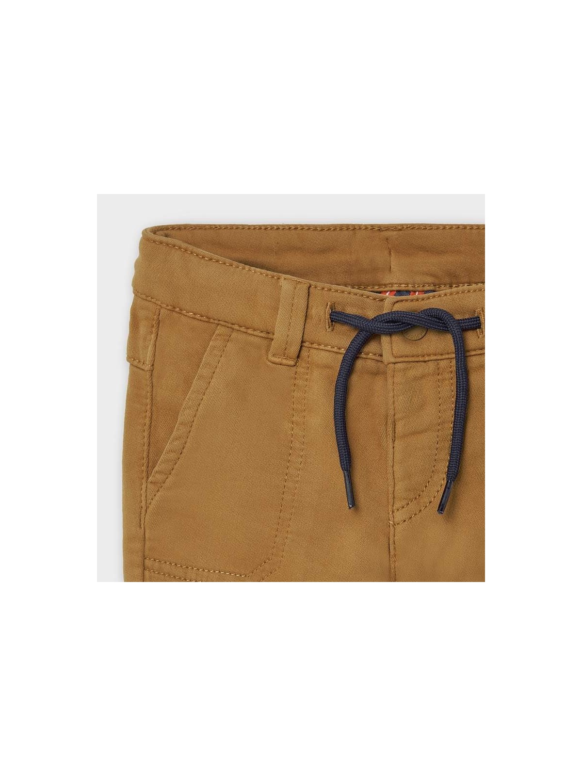 MAYORAL BABY SPODNIE MATERIAŁOWE DLA CHŁOPCA BRĄZOWE CHINO REGULAR 2581/74