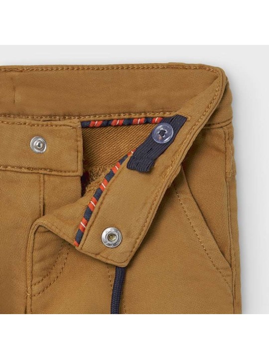 MAYORAL BABY SPODNIE MATERIAŁOWE DLA CHŁOPCA BRĄZOWE CHINO REGULAR 2581/74