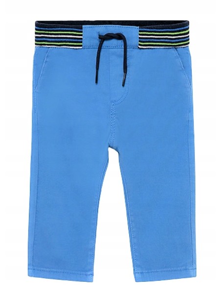 MAYORAL SPODNIE BABY DLA CHŁOPCA CHINO SLIM NIESBIESKIE 2537/11