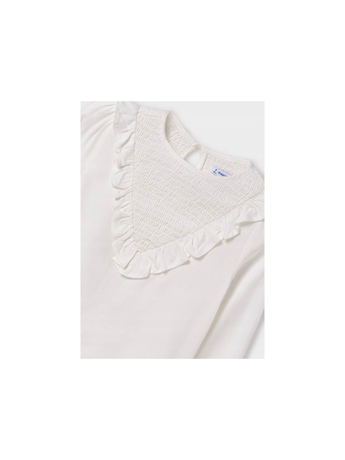 MAYORAL BLUZKA KOSZULKA NA DŁUGI RĘKAW DLA DZIEWCZYNKI KREM  7110/8