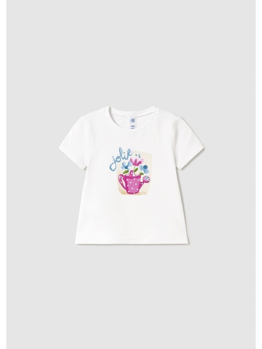 MAYORAL KOMPLET KOSZULKA BLUZA LEGINSY RÓŻ BIAŁY 1737/92