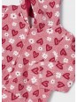 MAYORAL KOMPLET DRES DLA DZIEWCZYNKI BLUZA Z KAPTUREM W SERDUSZKA SPODNIE RÓŻOWE 3851/30