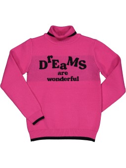 BIRBA TRYBEYOND SWETER GOLF RÓŻOWY  Z NAPISEM  999 76780 00 56A