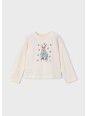 MAYORAL KOSZULKA BLUZKA NA DŁUGI RĘKAW KREM KRÓLICZEK 4009/66
