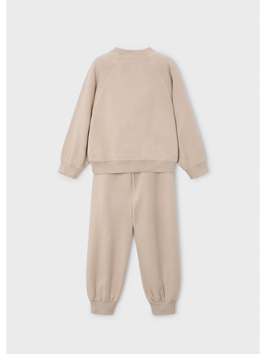 MAYORAL KOMPLET DRES DLA DZIEWCZYNKI BLUZA SPODNIE BEŻOWY 4893/66