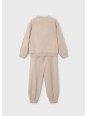 MAYORAL KOMPLET DRES DLA DZIEWCZYNKI BLUZA SPODNIE BEŻOWY 4893/66