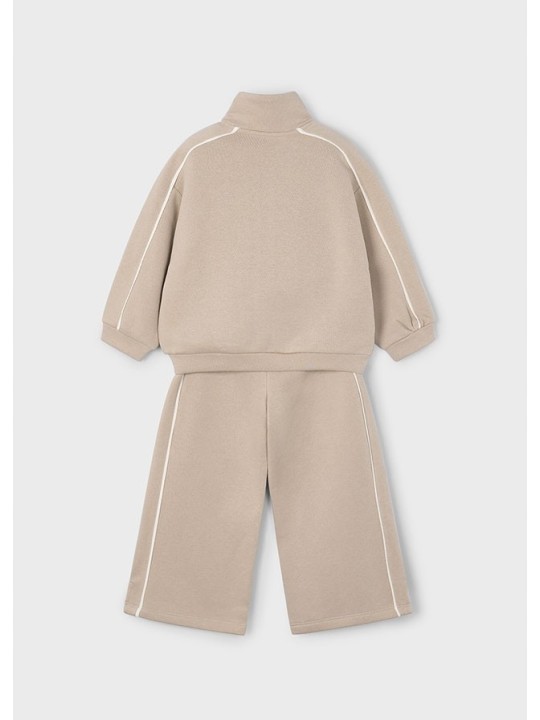 MAYORAL KOMPLET DRES DLA DZIEWCZYNKI BLUZA ROZPINANA SPODNIE BEŻ 4897/39