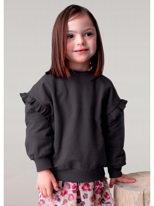 MAYORAL BLUZA DLA DZIEWCZYNKI GRAFIT 4433/36