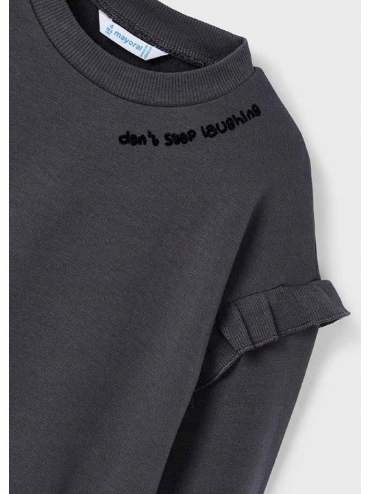 MAYORAL BLUZA DLA DZIEWCZYNKI GRAFIT 4433/36