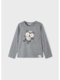 MAYORAL KOSZULKA BLUZKA NA DŁUGI RĘKAW SZARA SÓWKA 4008/82