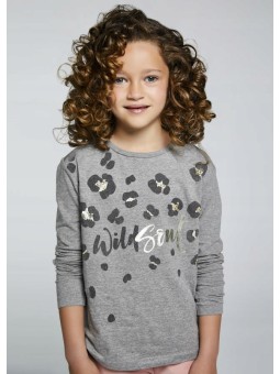 MAYORAL KOSZULKA BLUZKA NA DŁUGI RĘKAW SZARA 7094/20