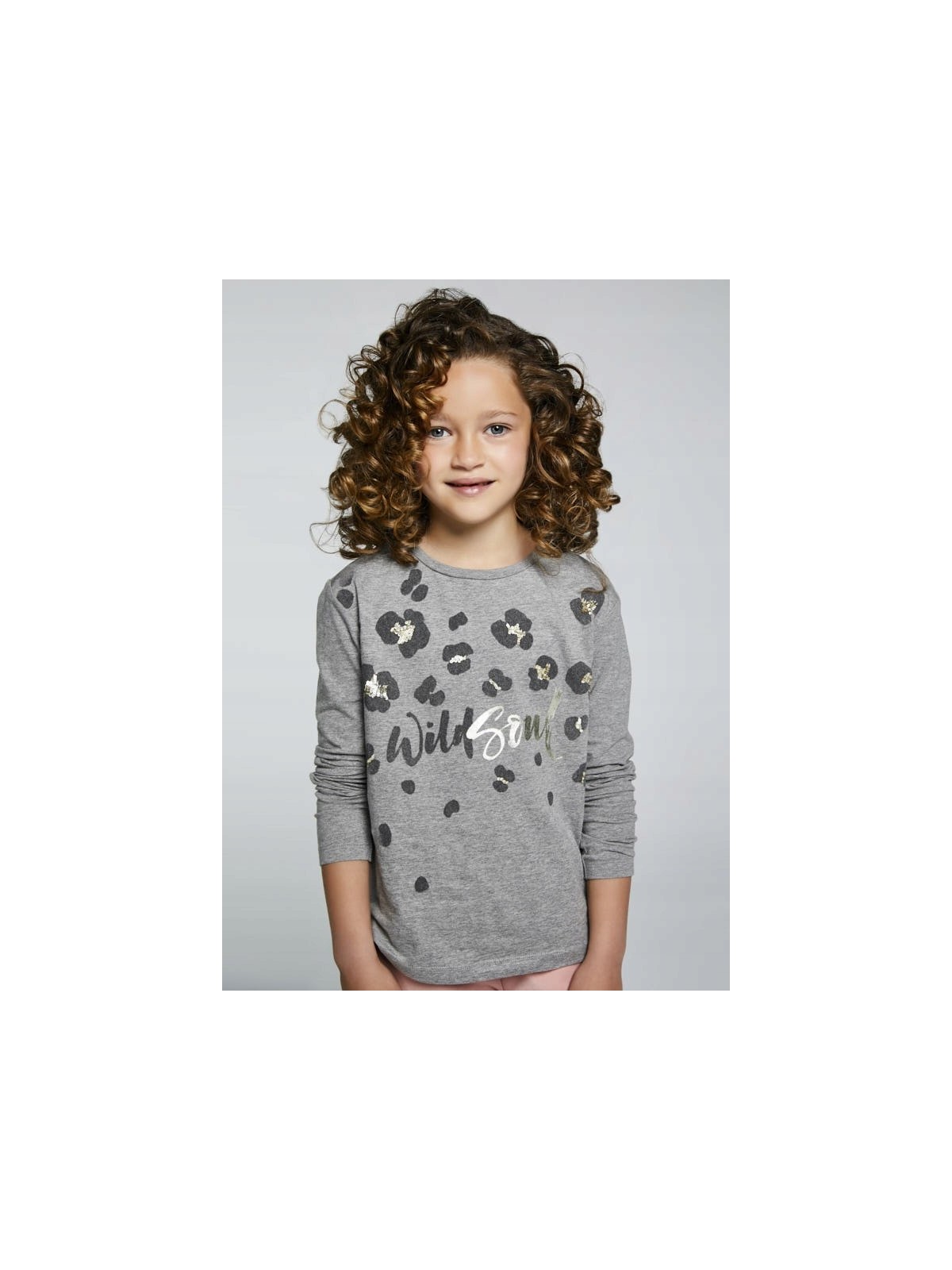 MAYORAL KOSZULKA BLUZKA NA DŁUGI RĘKAW SZARA 7094/20