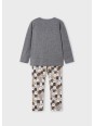 MAYORAL KOMPLET DLA DZIEWCZYNKI KOSZULKA NA DŁUGI RĘKAW SZARA LEGINSY  WZORY 4795/53