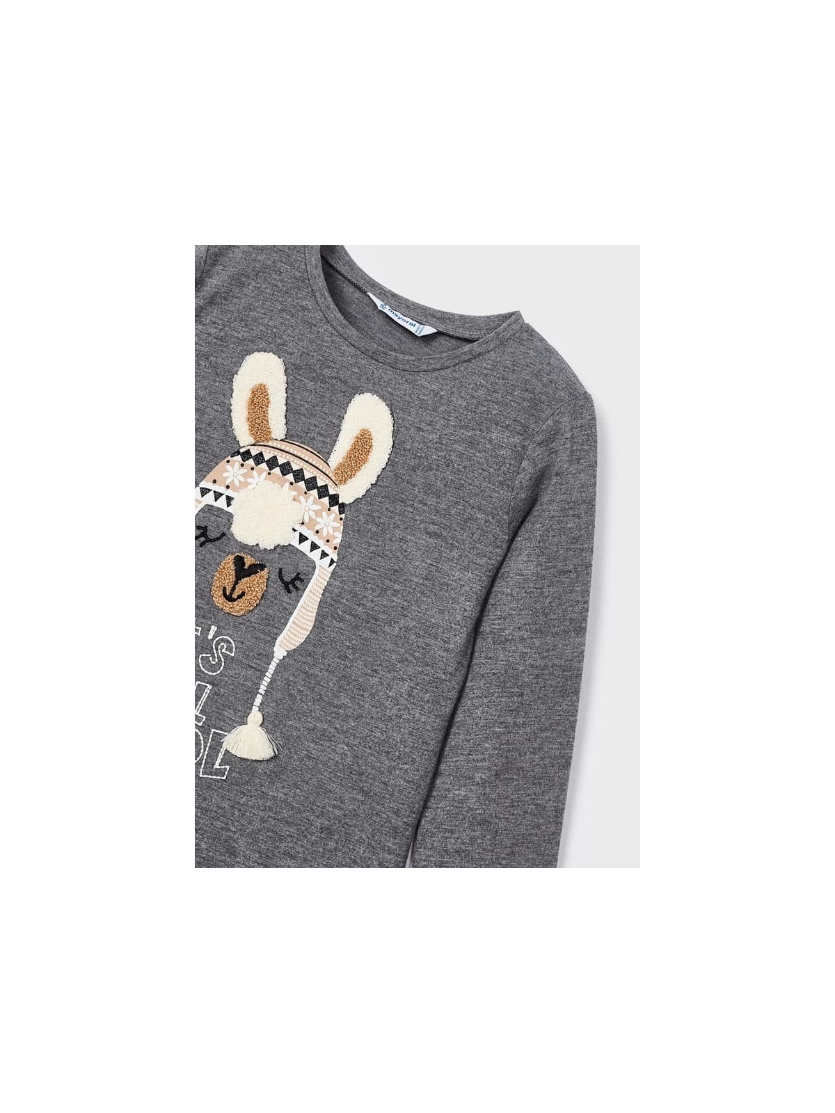 MAYORAL KOMPLET DLA DZIEWCZYNKI KOSZULKA NA DŁUGI RĘKAW SZARA LEGINSY  WZORY 4795/53