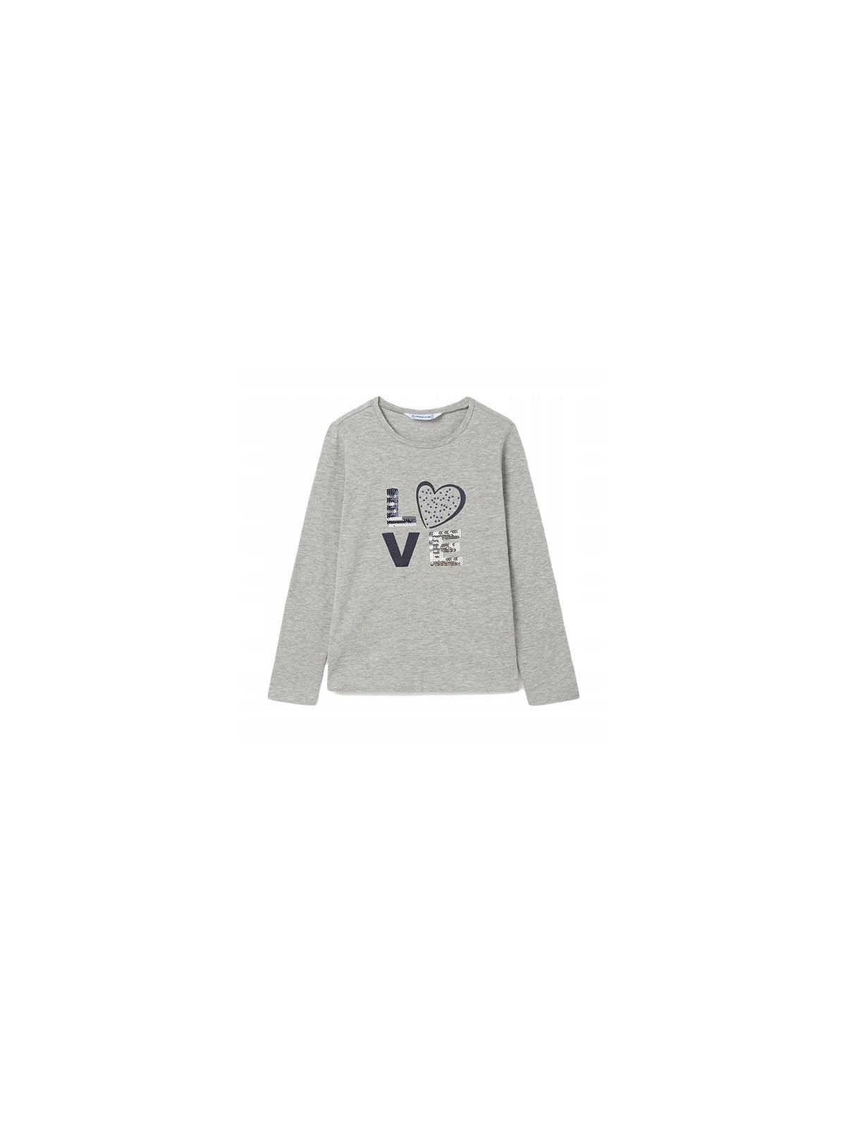 MAYORAL KOSZULKA BLUZKA NA DŁUGI RĘKAW SZARA  830/11