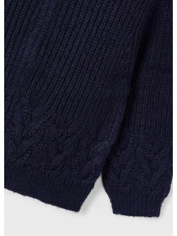 MAYORAL SWETER ROZPINANY DLA DZIEWCZYNKI GRANATOWY 4389/3