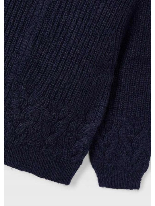 MAYORAL SWETER ROZPINANY DLA DZIEWCZYNKI GRANATOWY 4389/3