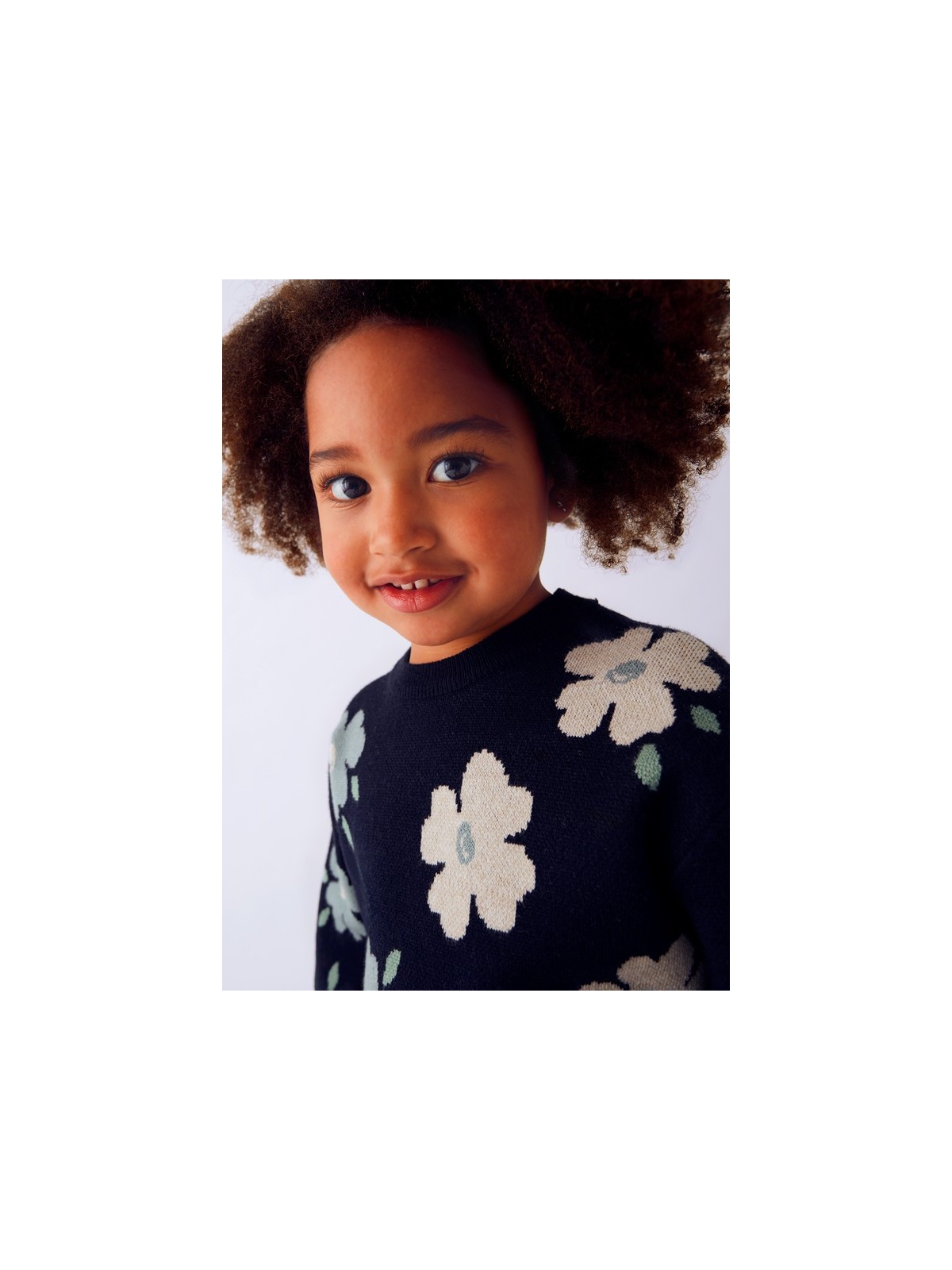 MAYORAL SWETER DZIANINOWY DZIEWCZYNKA KWIATY GRANAT 4303/85
