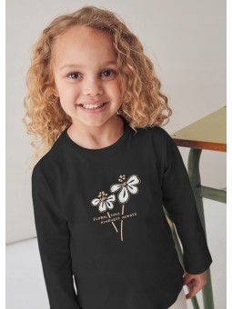 MAYORAL KOSZULKA BLUZKA NA DŁUGI RĘKAW CZARNY 178/14