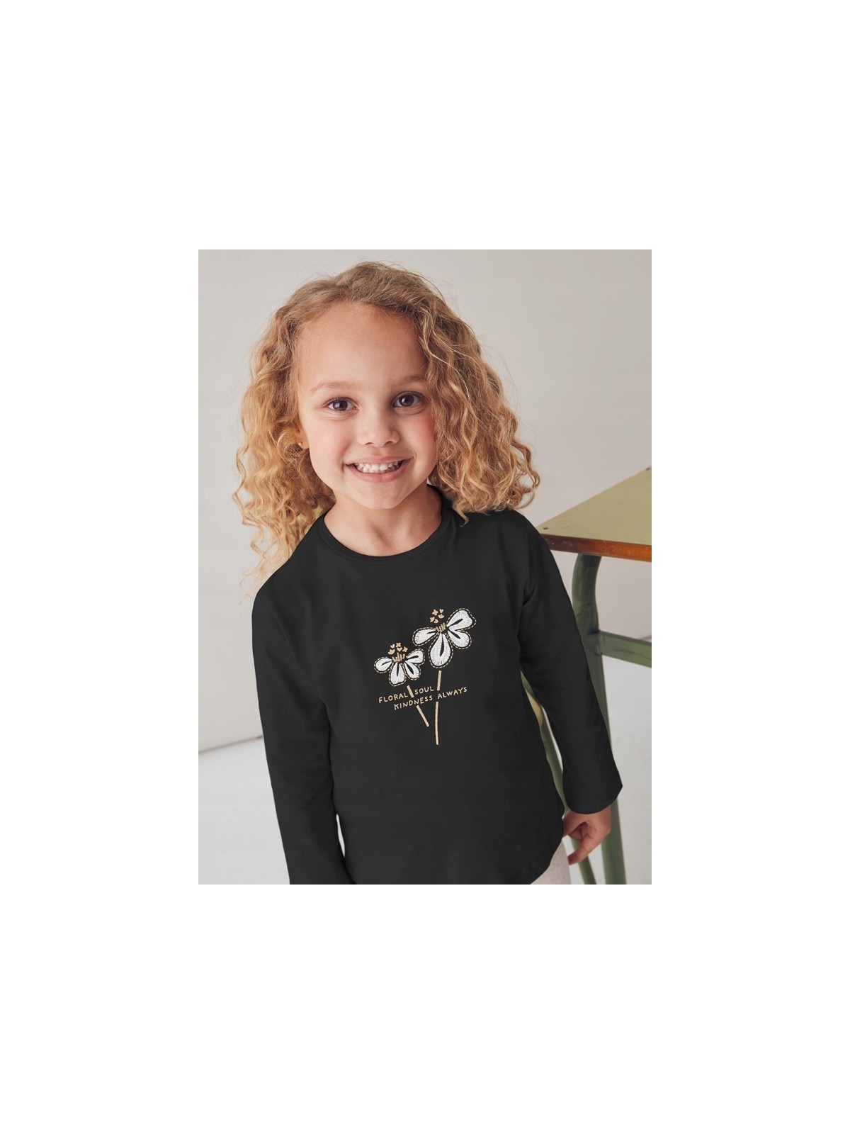 MAYORAL KOSZULKA BLUZKA NA DŁUGI RĘKAW CZARNY 178/14