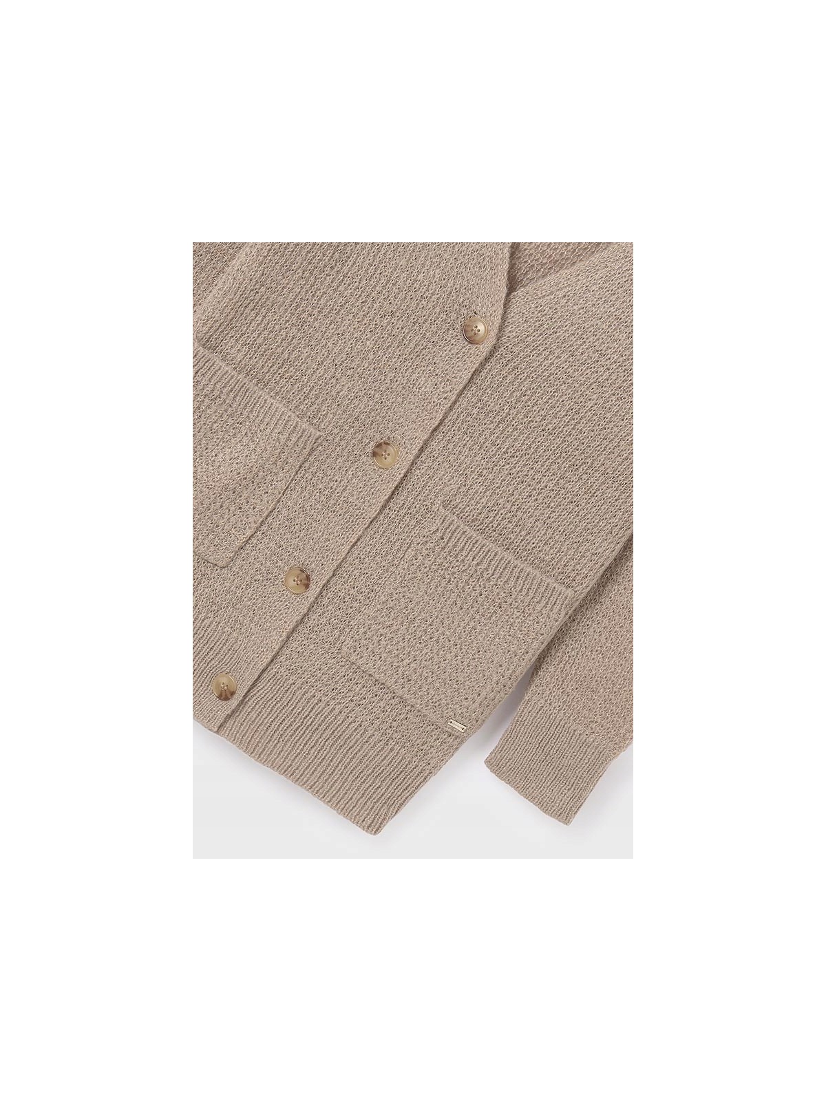 MAYORAL SWETER KARDIGAN ROZPINANY BEŻ ZŁOTO 7313/74