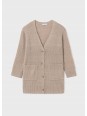 MAYORAL SWETER KARDIGAN ROZPINANY BEŻ ZŁOTO 7313/74
