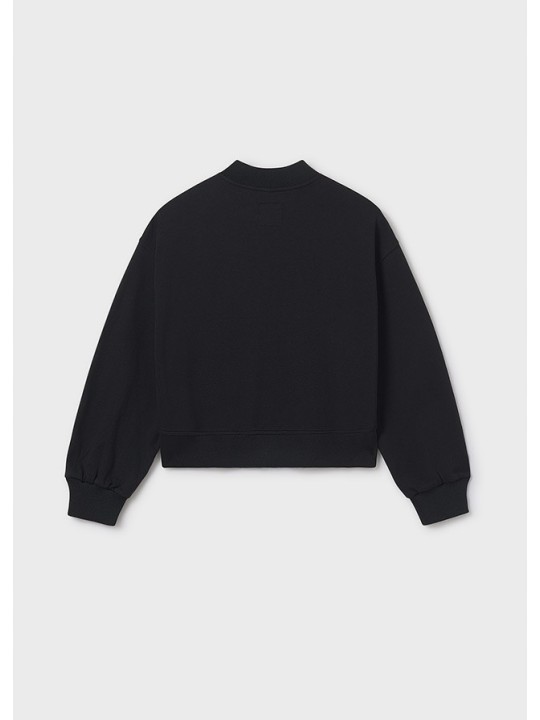 MAYORAL BLUZA DLA DZIEWCZYNKI ROZPINANA BOMBERKA CZARNA  7428/36