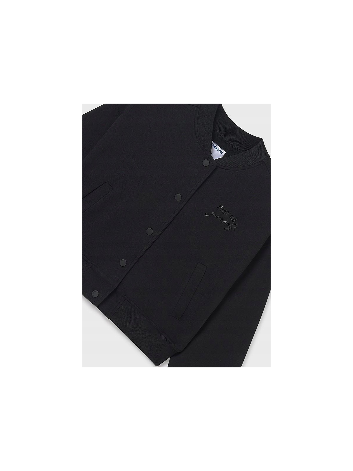 MAYORAL BLUZA DLA DZIEWCZYNKI ROZPINANA BOMBERKA CZARNA  7428/36