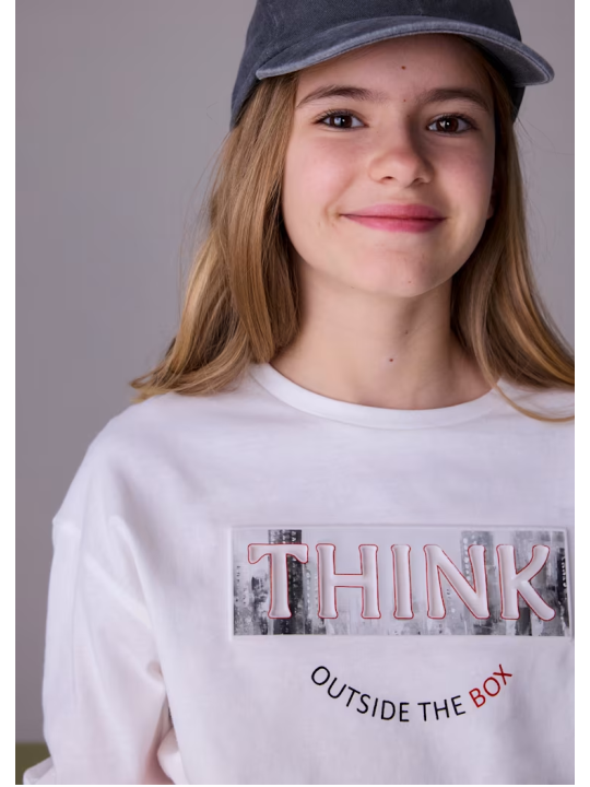 MAYORAL BLUZKA KOSZULKA NA DŁUGI RĘKAW DLA DZIEWCZYNKI KREM 7021/94