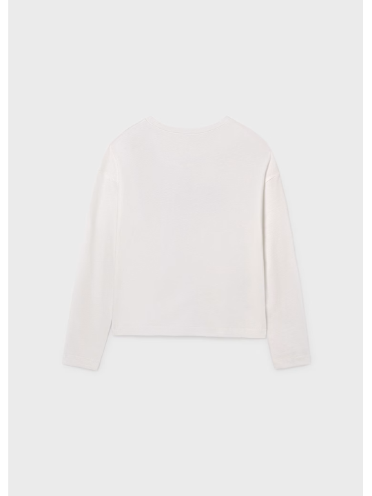 MAYORAL BLUZKA KOSZULKA NA DŁUGI RĘKAW DLA DZIEWCZYNKI KREM 7021/94