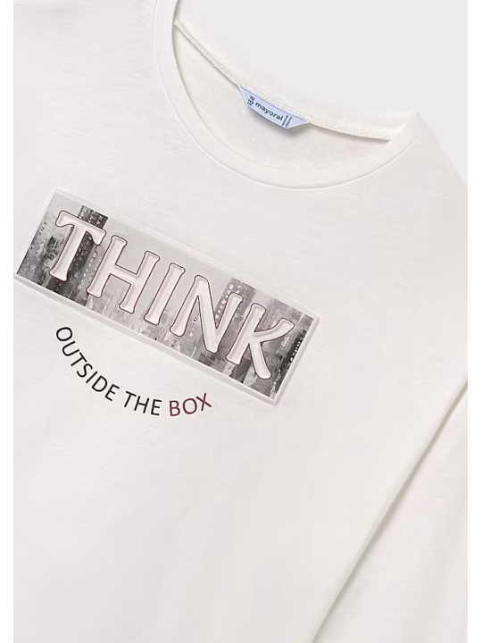 MAYORAL BLUZKA KOSZULKA NA DŁUGI RĘKAW DLA DZIEWCZYNKI KREM 7021/94