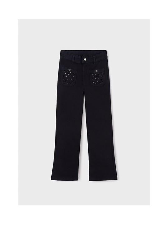 MAYORAL SPODNIE DLA DZIEWCZYNKI SZEROKA NOGAWAKA KRYSZTAŁKI 7504/17