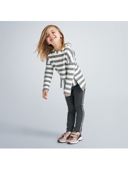 MAYORAL SPODNIE LEGINSY DLA DZIEWCZYNKI GRAFIT LAMPAS 4718/71