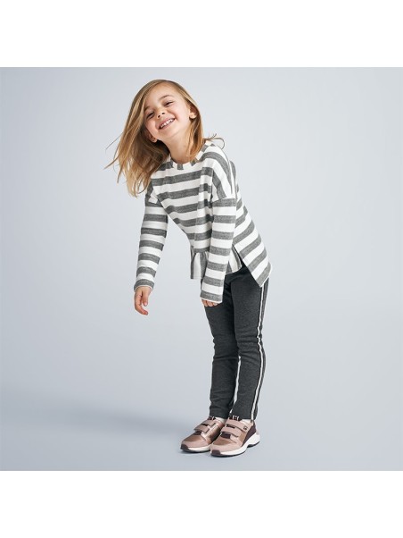 MAYORAL SPODNIE LEGINSY DLA DZIEWCZYNKI GRAFIT LAMPAS 4718/71