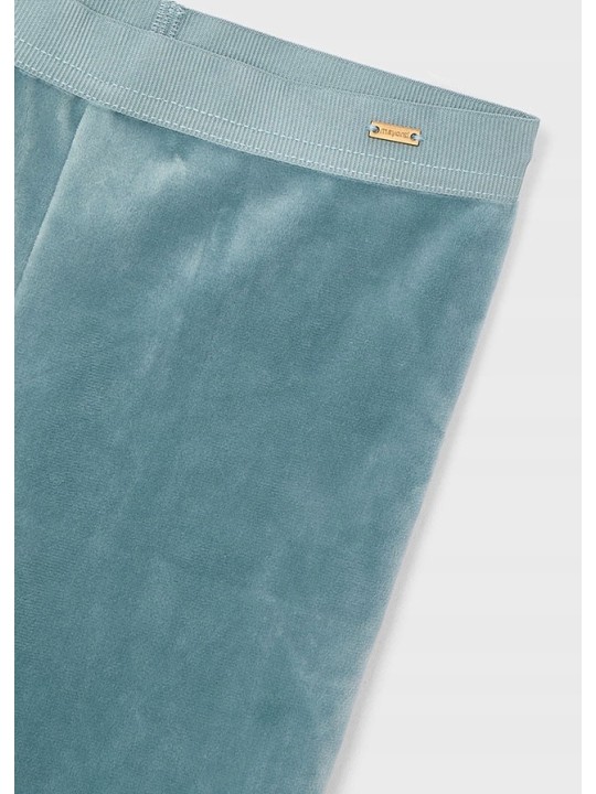 MAYORAL SPODNIE LEGINSY DLA DZIEWCZYNKI WELUR MORSKA ZIELEŃ  712/57