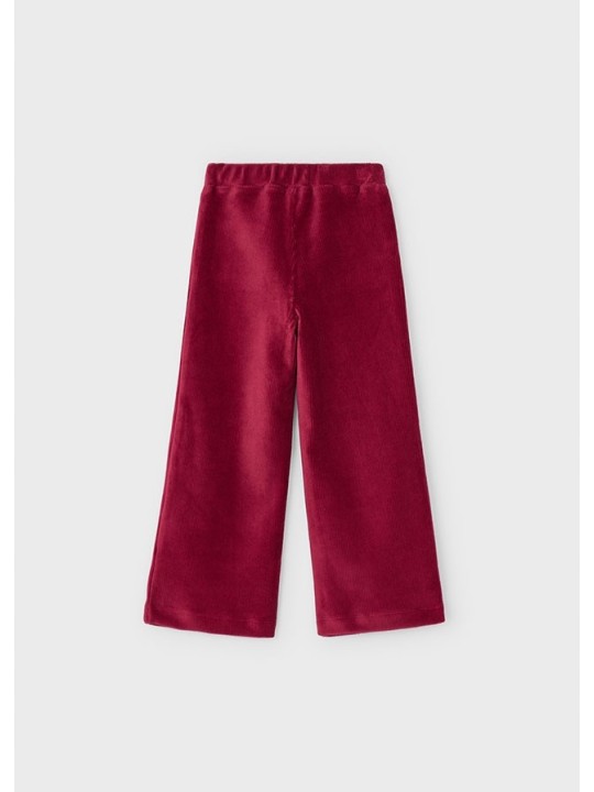 MAYORAL SZTRUKSOWE SZEROKIE SPODNIE CZERWONE DLA DZIEWCZYNKI 4575/74