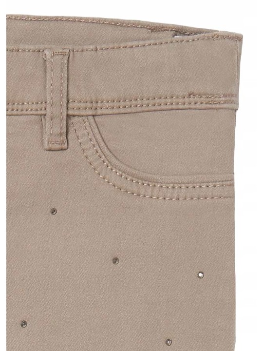 MAYORAL SPODNIE DLA DZIEWCZYNKI BRĄZ KRYSZTAŁKI 4761/61