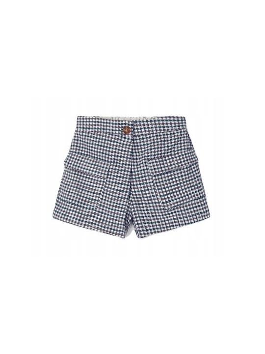 MAYORAL KRÓTKIE SPODENKI SZORTY W  PEPITKĘ  4951/36